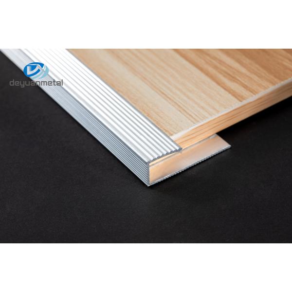 Electrophoresis Aluminium Floor Edge Trim Water proof 1.0mm Thickness Anti-Slip