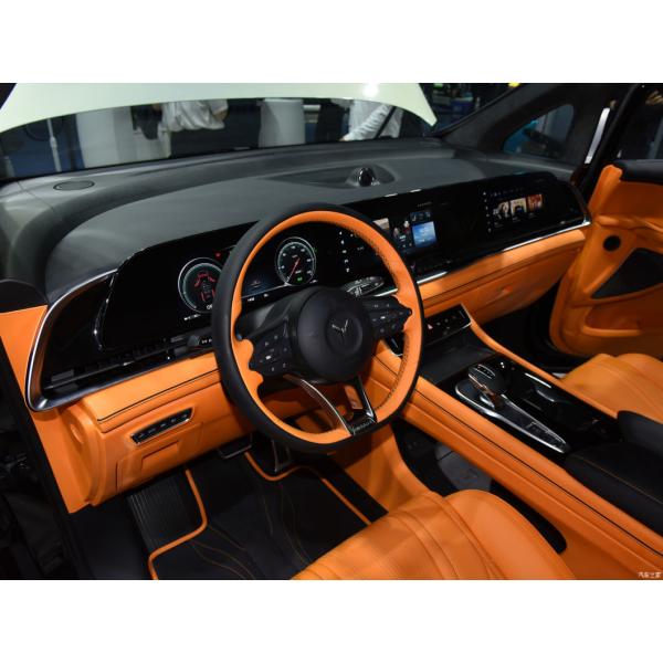 Luxury 5 Doors 7 Seats MPV Hybrid Electric Vehicle with Electromagnetic Braking System