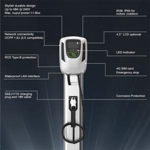 Quality 7KW 32A 240V 50Hz Wallbox MID Commercial EV Charging Station for sale