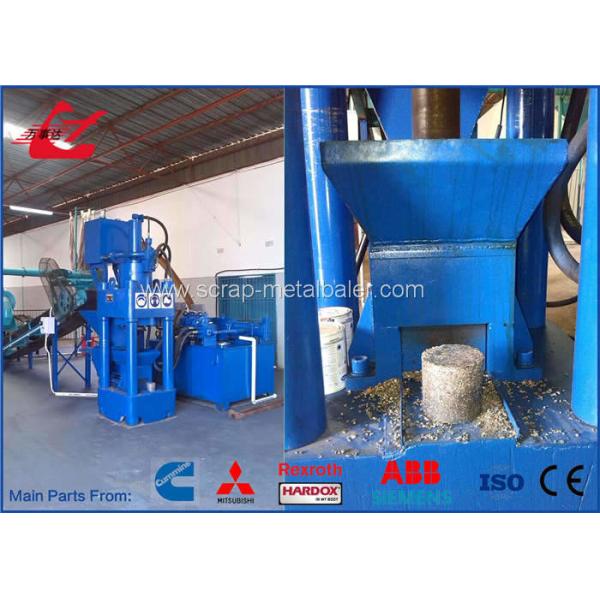 Cast Iron Sawdust Briquette Machine , Metal Briquetting Press Machine PLC Control Y83-3150