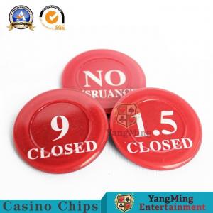 Quality Casino Game Accessories Gambling Niuniu Poker Cards Button Dedicated Plastic Insurance Brand Club Silk Screen for sale