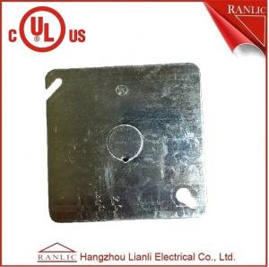 China Electrical Square Conduit Box Cover UL Listed File Number E349123 With Knockout on sale