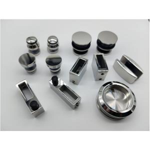 Quality Satin Finish Sliding Shower Door Roller Wheels Frameless Customizable for sale