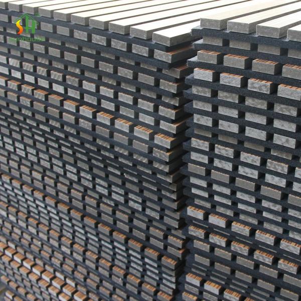 High Quality Acoustic Panel Diffusion Wall Soundproofing Slat Wooden Fiber Sound Proof Wall Panels