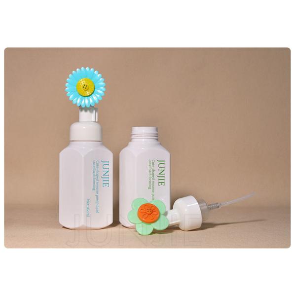 Hot Sale Cute Empty Plastic Packaging Foaming Pump Bottle 260ml PET Face Wash Mousse Hand Soap Dispenser Foam Bottle