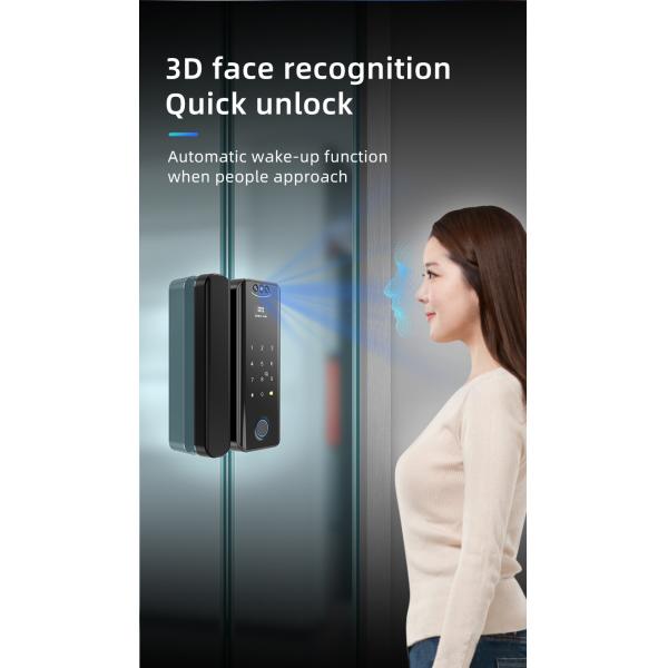 Tuya Face Recognition Glass Digital Fingerprint Password Card Key Door Lock For Home