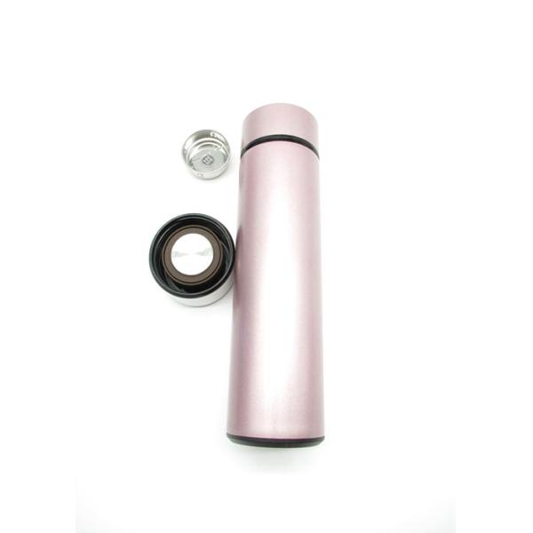 Travel Vacuum Stainless Steel Water Tumbler 0.5l With Temperature Display