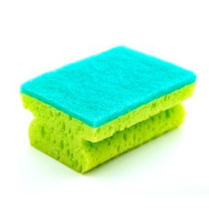 Custom Heavy Duty Kitchen Cleaning Sponge with Scouring Pad