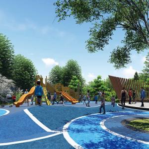 Quality SGS Approved EPDM Granules Flooring Wear Resistance Playground Surface for sale