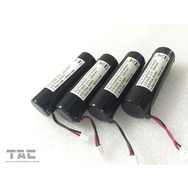Rechargeable Li-ion Battery ICR18650 3.7V 2300mAh 8.5Wh for Bicycle Headlight