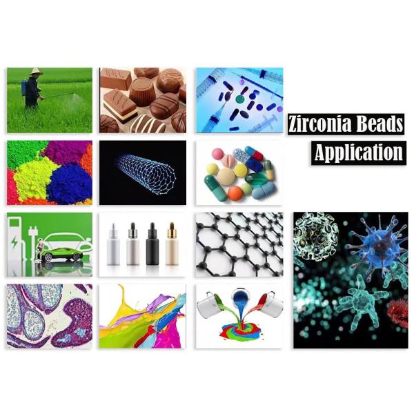 Industrial White Zirconia Beads 2.0g/Cm3 0.1mm-50mm Zirconium Oxide Fine Grinding