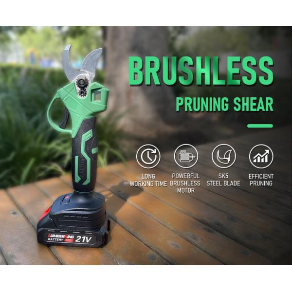 Efficient Cordless 21v Brushless Electric Portable Power Pruning Shears With Portable Li-Ion Batteries