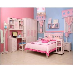 Quality MDF Single Bed Home Room Furniture / Fashion Simple Bedroom Sets for sale