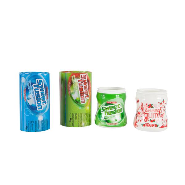 Clear PVC Shrink Film For Label Bottle , Low Density Shrink Film Packaging