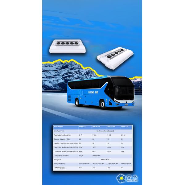 Public Electric Bus AC Semi Truck Air Conditioner Replacement For Commercial Vehicle