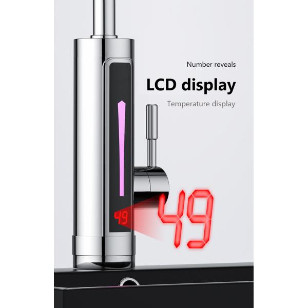 ABS Electric Hand Wash Tap SS304 Electric Kitchen Water Heater Tap 2-3L/Min