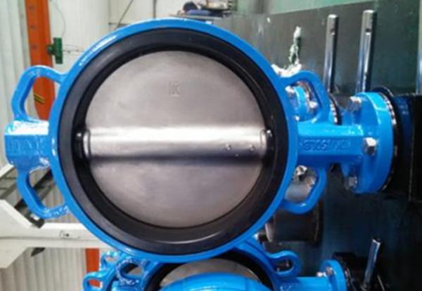 Buy PTFE Lined Centric Butterfly Valve Self Lubricated Shaft Bear ATEX Wafer Type Butterfly Valve at wholesale prices