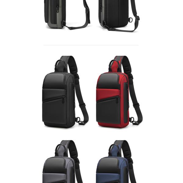 MingLu New Multifunction Crossbody Men Bags Style Shoulder Bag Men Sling Single Chest Bag for Outdoor