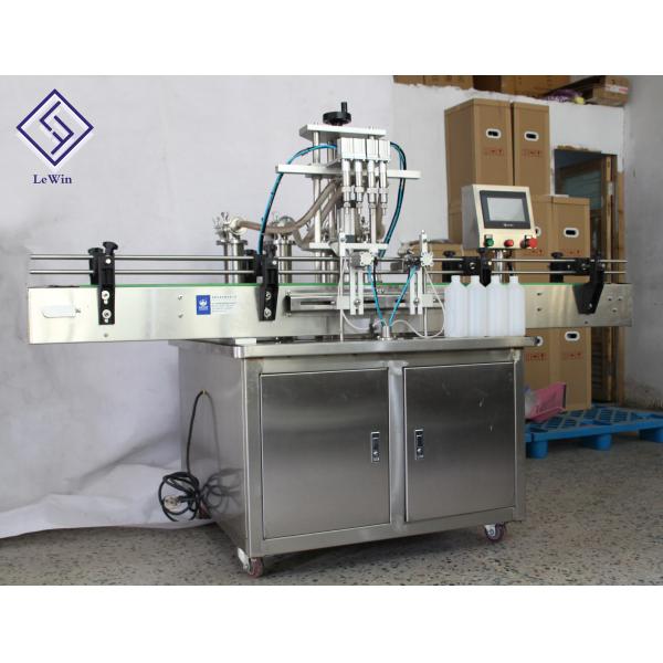 Stainless Steel Automatic Liquid Filling Machine , 500W Edible Oil Filling Machine