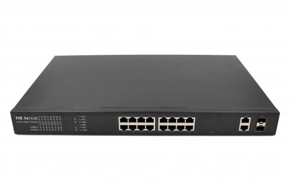 Buy 16 port POE switch can for wireless AP, IP camera, network remote equipment suppl at wholesale prices