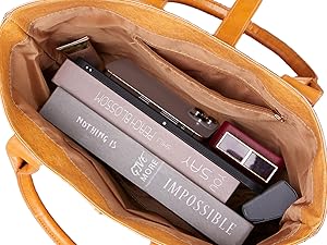 Tyvek And Kraft Paper Tote Bag, Large Size With Long Strap, Washable Eco Friendly Bag For Home, Office, Travel Tote Bag Women’s Kraft Paper Work