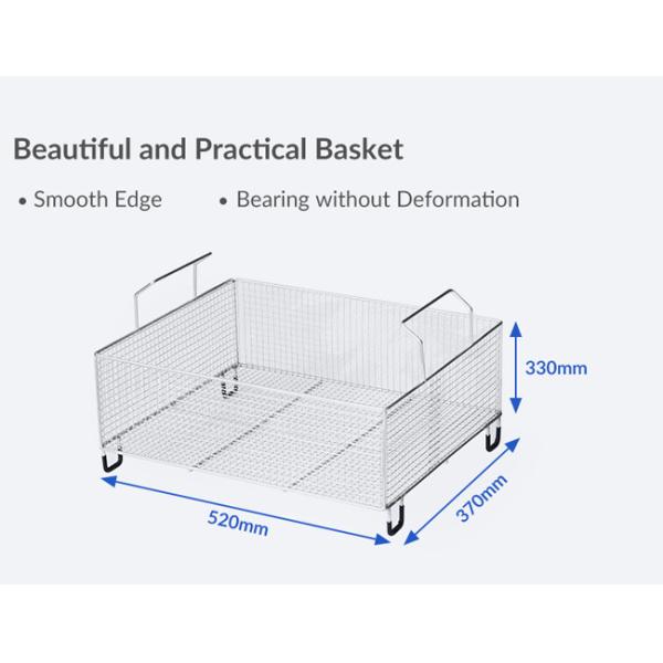 Industrial Gears Motors Parts Ultrasonic Cleaner High Power 30 - 100℃ Heating