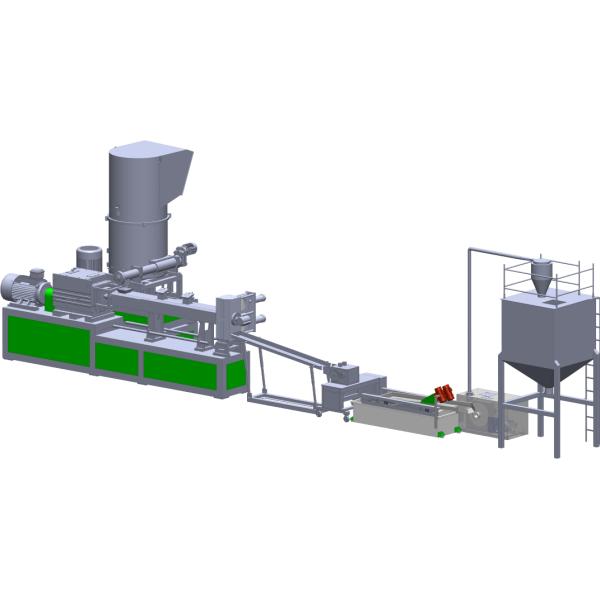 Electrcial Heating Polyester Recycling Machine Customerized Pet Recycling Plant 500kg/Hr