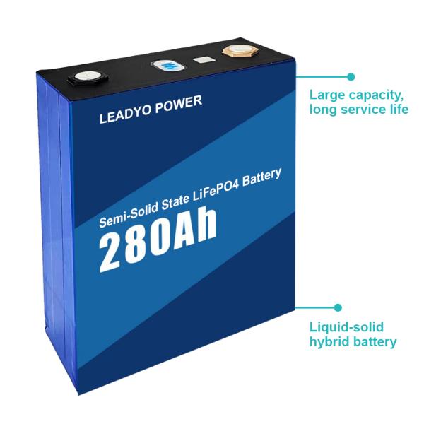 LiFePO4 Semi-Solid State 3.2V 280Ah Lithium Priamatic Batteries Cell