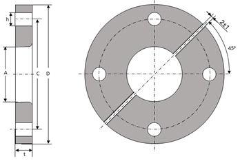 Split Stainless Steel Pipe Flanges 5K 10K 16K 20K Corrosion Resistant JIS SUS304