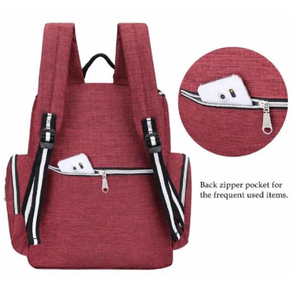 Multifunction Oxford Baby Diaper Bag Backpack With Changing Pad