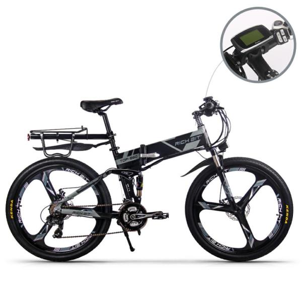 EU STOCK Richbit Top 860 Mtb Full Suspension Electric Bicycles Mountain 26" 250W