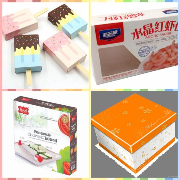 275gsm Frozen Food Packaging Boxes Paper Coated Food Board PE Coating 275gsm Frozen Food Packaging Boxes Paper Coated Food Board PE Coating