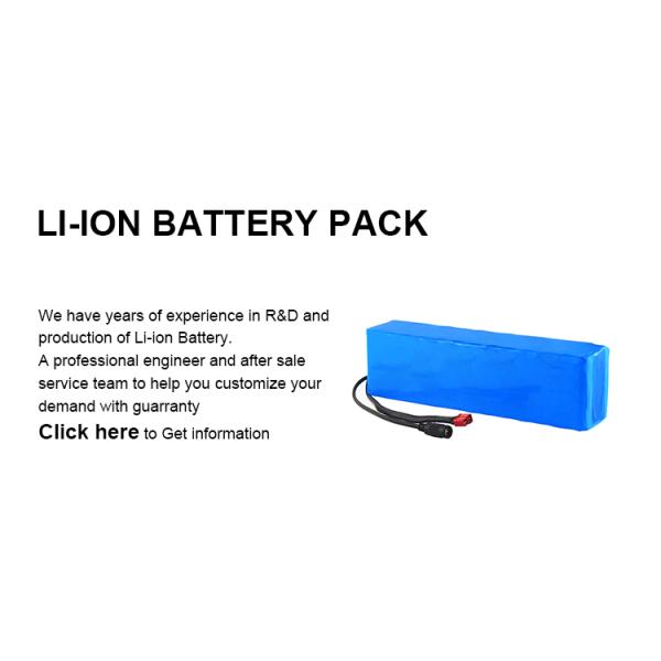 ICR18650 26650 21700 Li Ion Battery Pack 36V 48v For Electric Bike