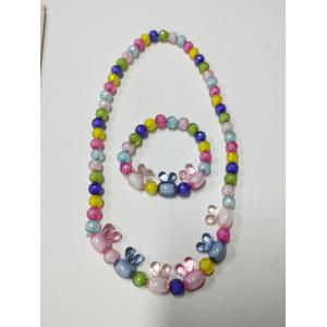 Quality Portable Elastic Childrens Beaded Necklace , Multiscene Kids Beaded Bracelets for sale