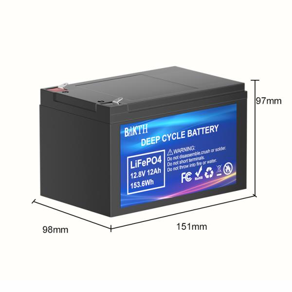 Wholesale BAKTH-32700-4S2P 12.8V 12Ah LiFePO4 Battery Lithium Ion Battery Pack for Electric Bicycles