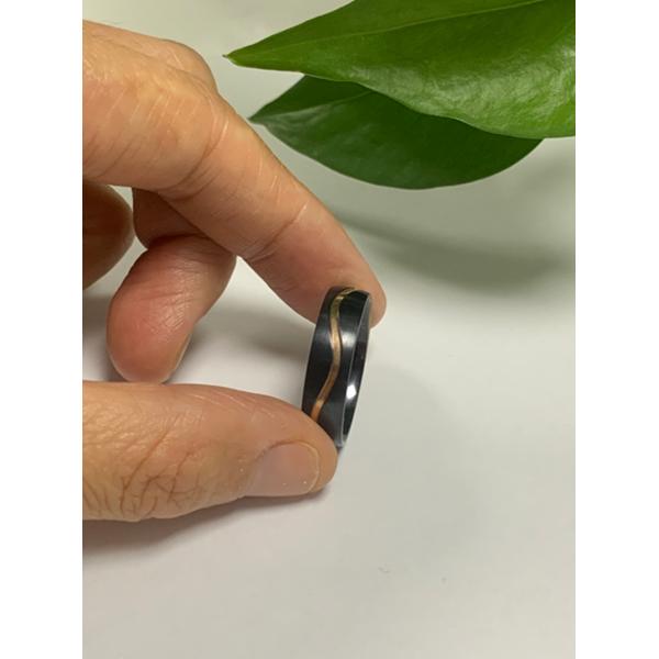 Factory Wholesale and Fashionable Black and Gray Zirconium & Titanium Wedding Bands & Men's Jewelry without fading Men's Wedding bands