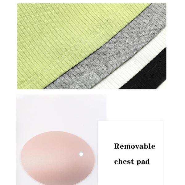 ODM Cotton V Neck Yoga Tank Tops Fitness Workout Running Vest Top For Women