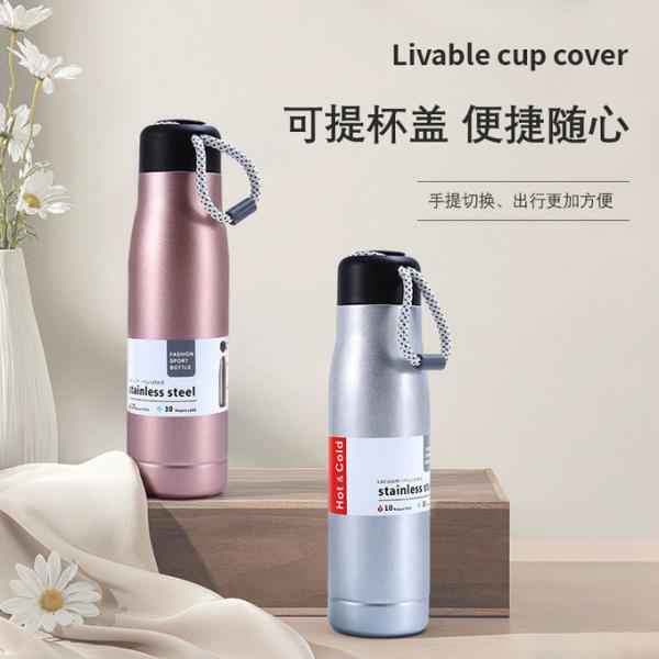 350ml Stainless Steel Metal Reusable Water Bottle With Portable Lid Hydro Insulated Thermal Flask For Hot Or Cold Drinks Direct Drinking Midnight