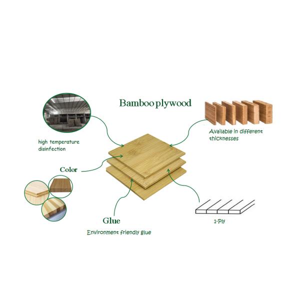 2mm 3mm 6mm Natural Bamboo Panel Vertical Horizontal Grain Carbonized Caramel Direct