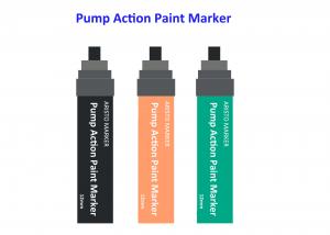 Quality 12mm Pump Action PP Paint Marker Pen / Safety Art Marker Pens for Artists for sale
