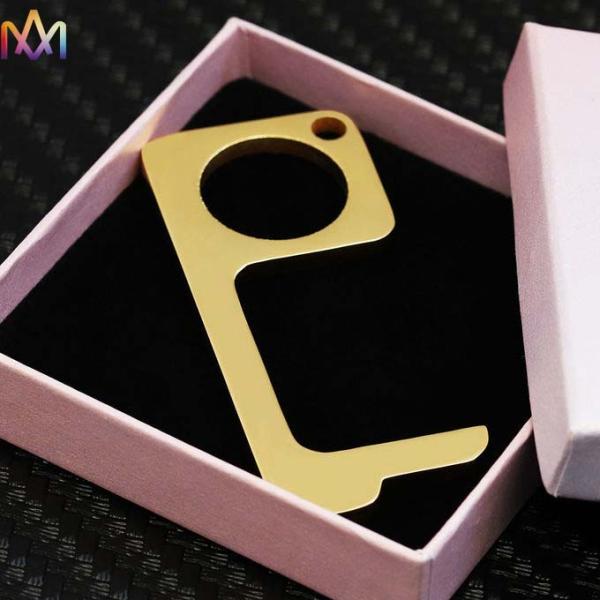 Multifunctional Contact Free Door Opener Custom Shaped Keychains