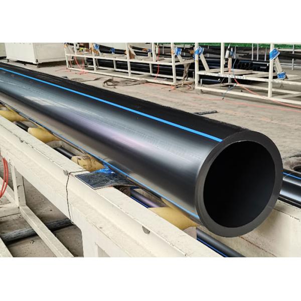 Black Plastic HDPE Water Supply Pipes 20/63/50/32mm For Engineering