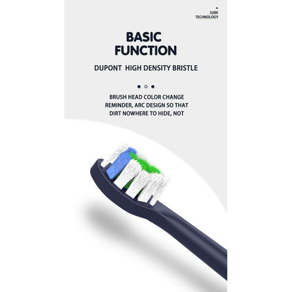 Adult Oral Care IPX7 Waterproof Electric Toothbrush Sonic Soft