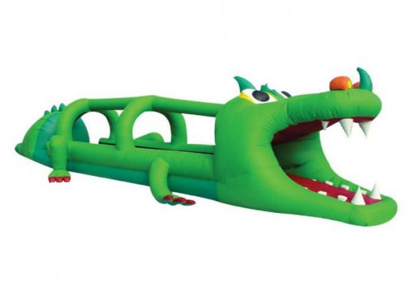Buy Crocodile Inflatable Water Games Slip N Slide Water Slide 0.55mm PVC Tarpaulins at wholesale prices