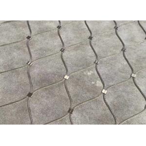 Quality High Strength 50cm*50cm Stainless Steel Wire Rope Net Silver for sale