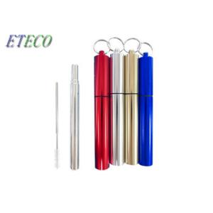 Buy cheap Food Grade Collapsible Stainless Steel Straw Juice Drinking from wholesalers