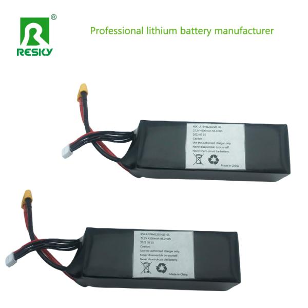 Uav RC Lithium Ion Battery 7545135 30c 4200mAh 22.2V Power