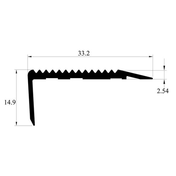 Protective Screw Fix Stair Nosing Tile Trim For Step Edge Decoration