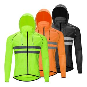 Quality Reflective Windbreaker Style Jacket , Multi Pocket Jacket Breathable Skin Apparel for sale