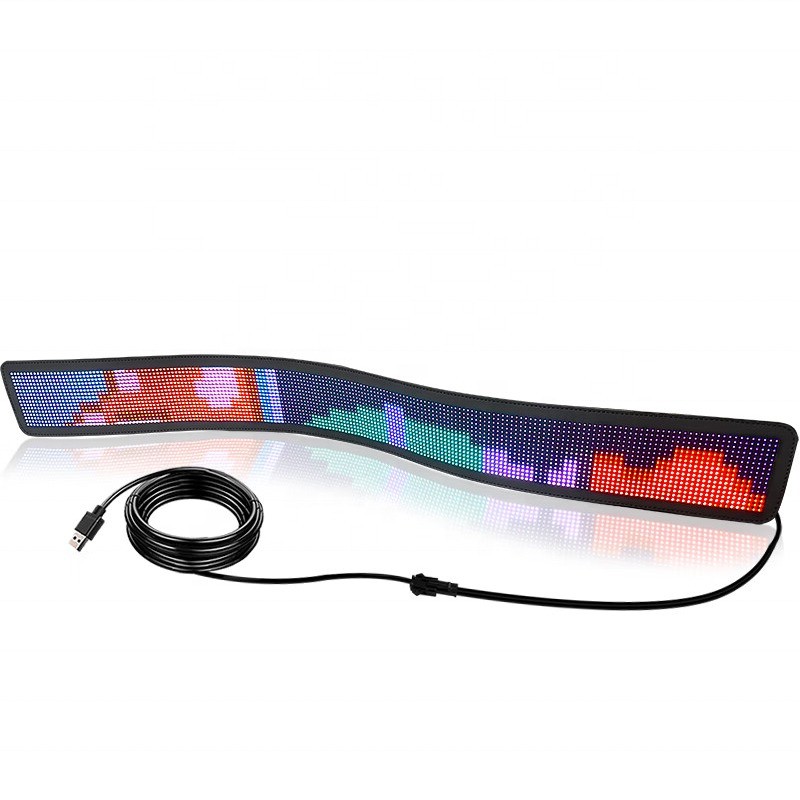 Quality Customizable LED Store Car Sign with App Control 5mm Pixel Pitch Panel Size 672x122mm for sale